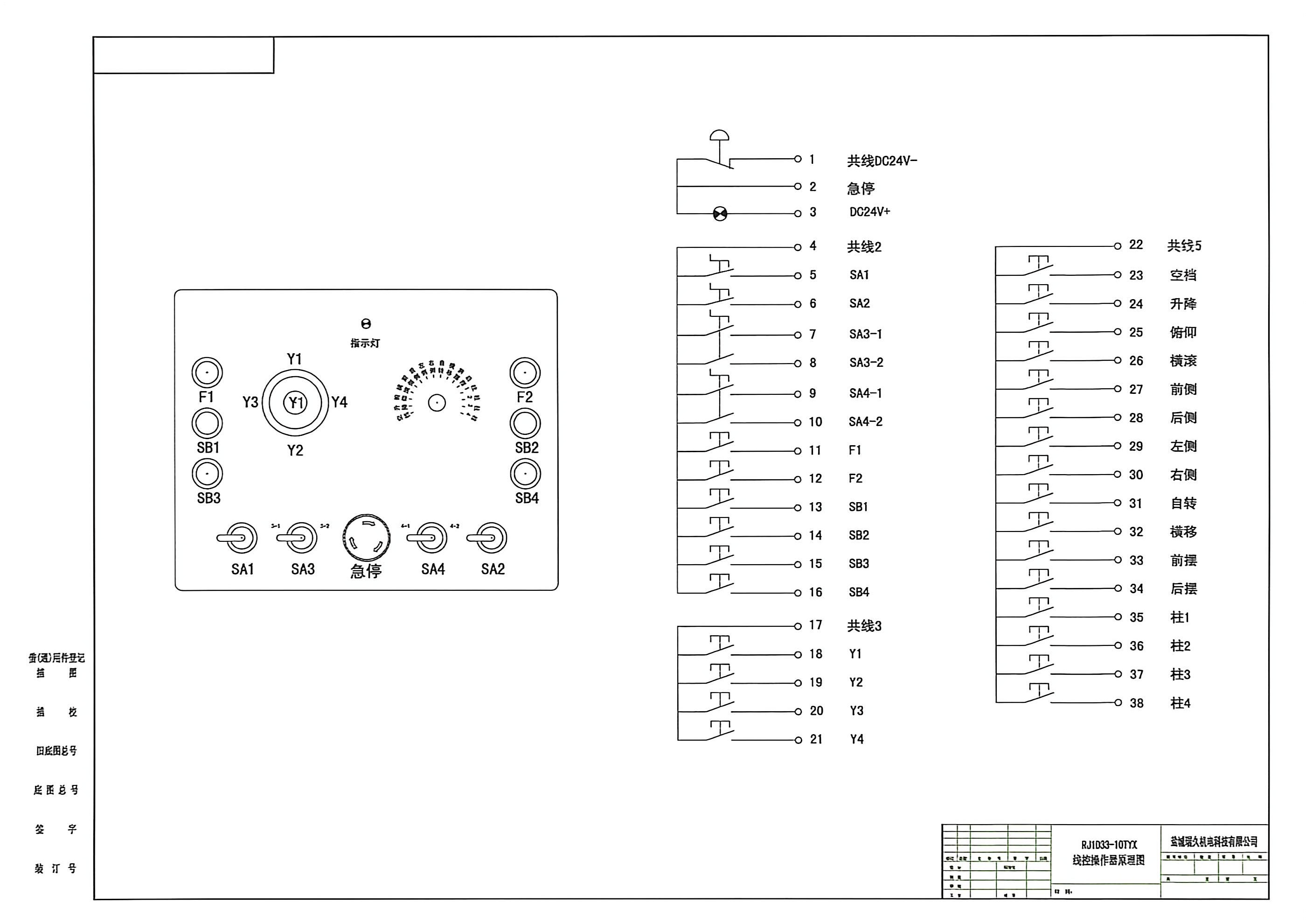 RJ1D33-10TYX 多档位选择线控操作器